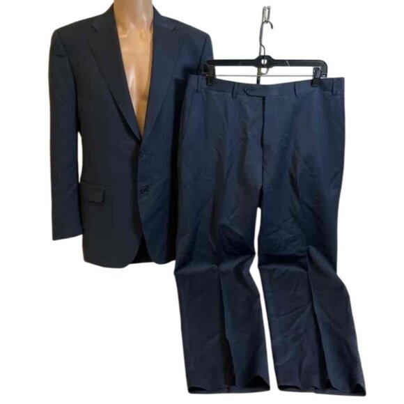 Canali Mens Navy Wool Suit 2-Piece Set 40R Italy L13290/37 Classic - Picture 2 of 16